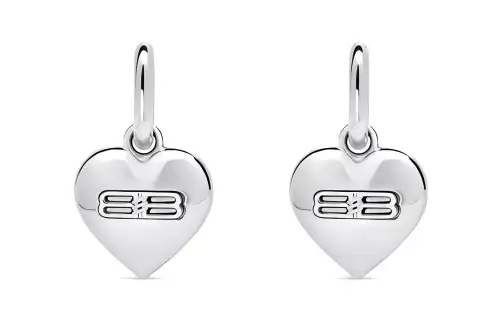 Balenciaga Bb Heart Earrings