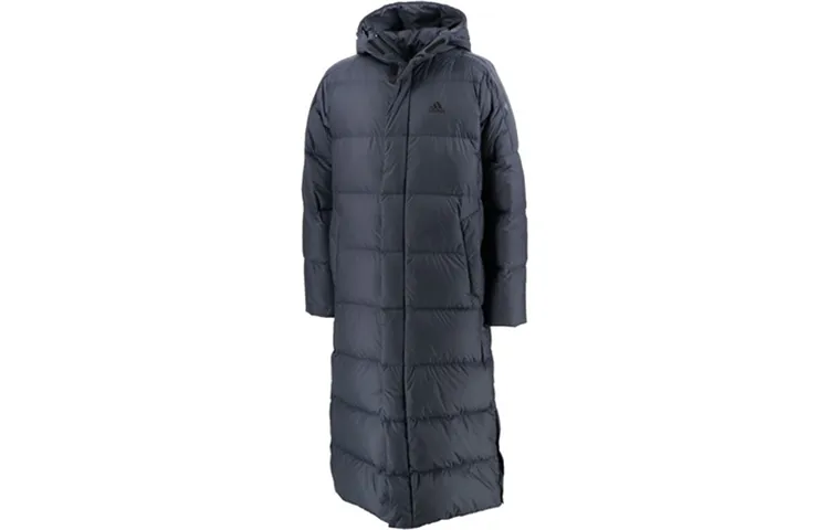 Adidas Down Jackets Men's Blue Hooded Thickened Other