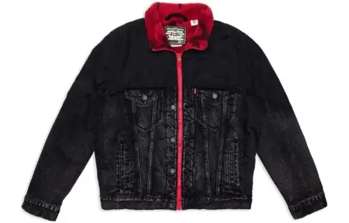 Levis Denim Jacket Men's Pitch Black Gray