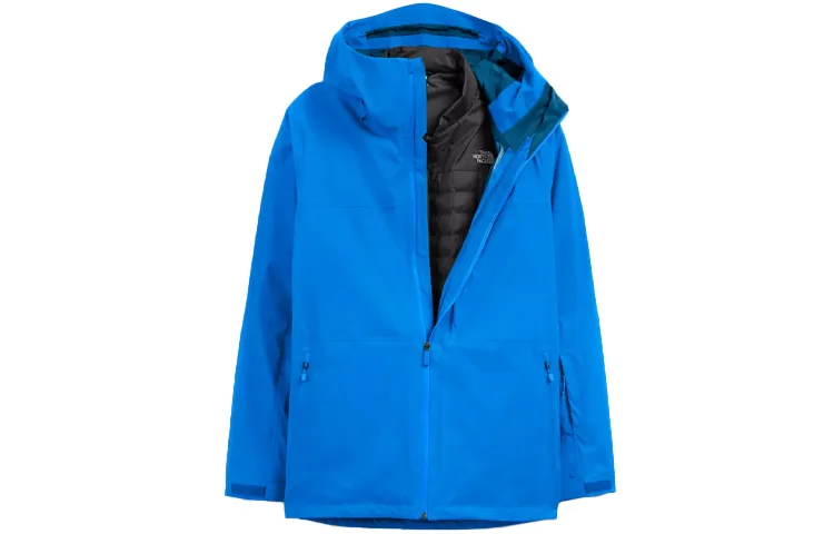 THE NORTH FACE Windbreaker Jackets Men's Blue Hooded Moderate