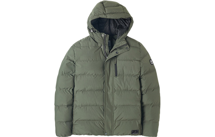 Timberland Down Jackets Men's Army Green Hooded Moderate Other