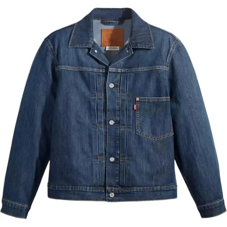 Levi's Denim Jackets Men's Marine Blue Lapel Moderate Straight Fit