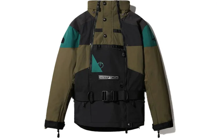 THE NORTH FACE Waterproof And Windproof Windbreaker Jacket Men's Olive Green