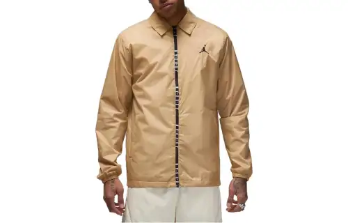 Jordan Jackets Men's Khaki Lapel Moderate Other