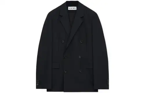 LOEWE SS24 Business Suit Coat Men's Black