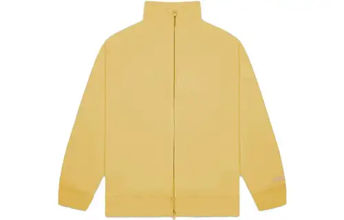 Fear of God Essentials SS23 solid color logo zipper stand collar plus velvet casual American heavy jacket, same style for men and women