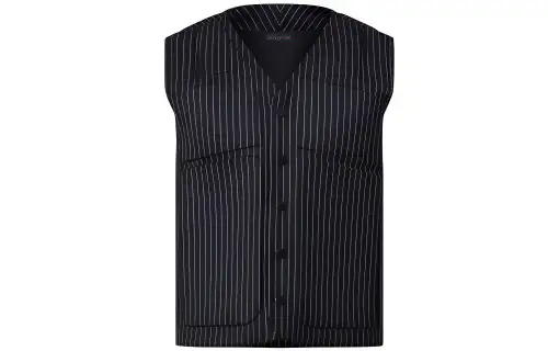 LOUIS VUITTON Pinstripe Padded Waistcoat