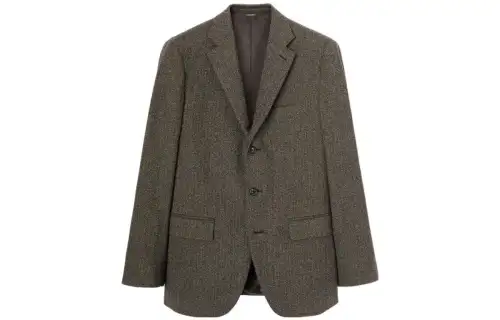 Loro Piana Business Suits Men's Black Brown Moderate Business Suit
