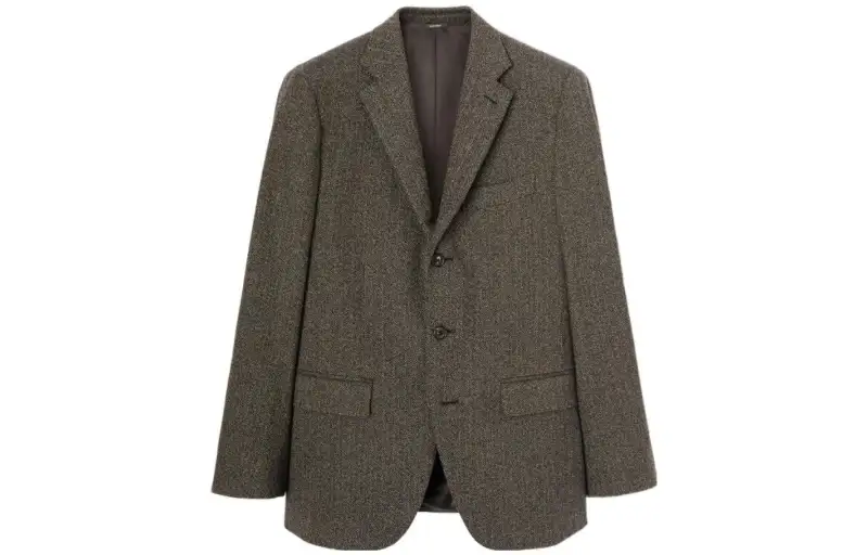 Loro Piana Business Suits Men's Black Brown Moderate Business Suit