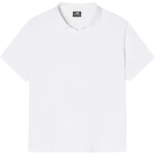 New Balance FROZENSEMI Over FIT OPEN CARAT Polo Shirt Men's 10 White