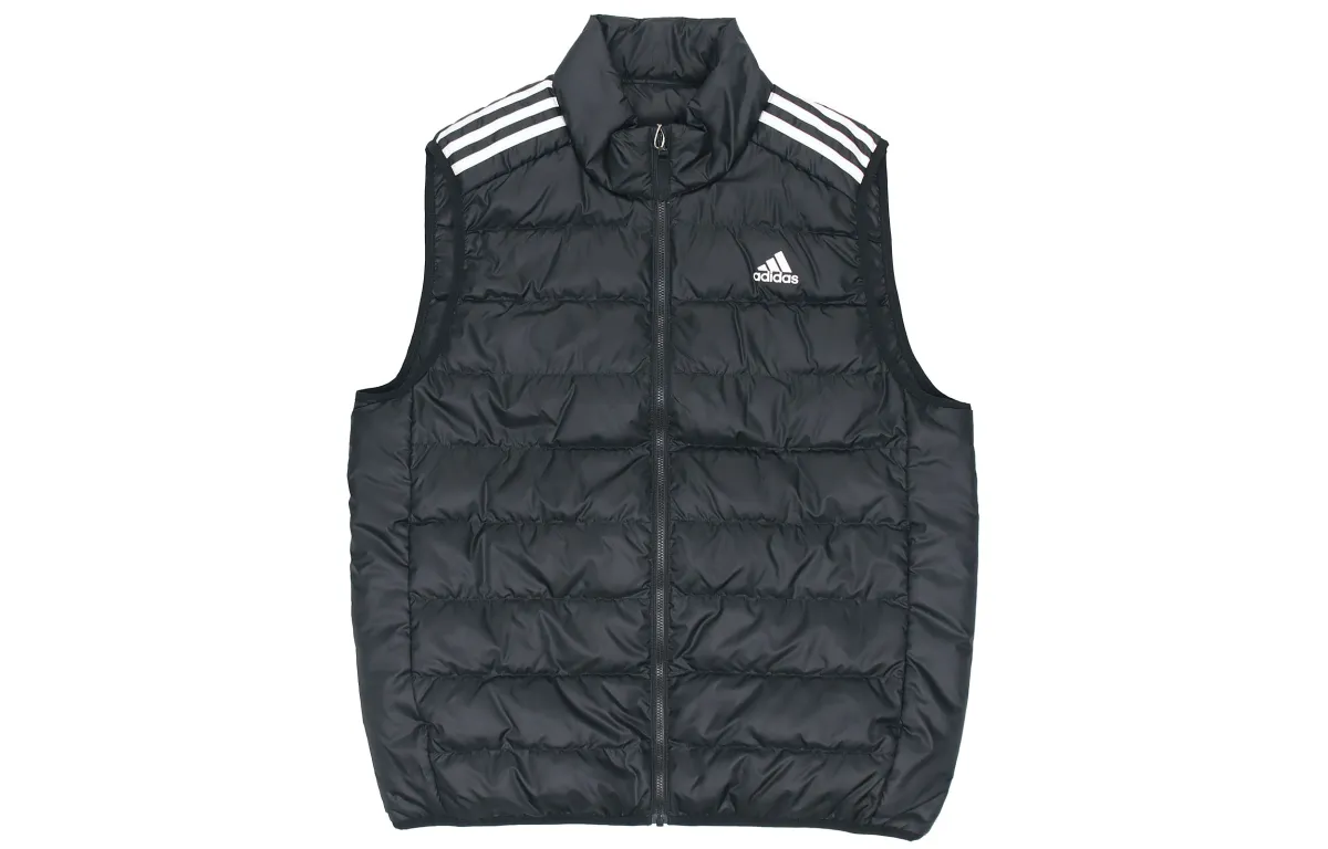 Adidas Vests Men's Black Stand Collar Moderate Other