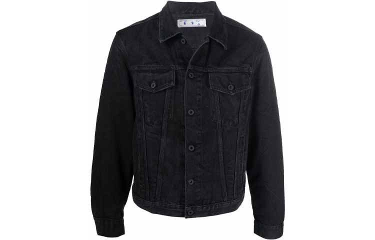 OFF WHITE FW21 Denim Jacket Men's Black