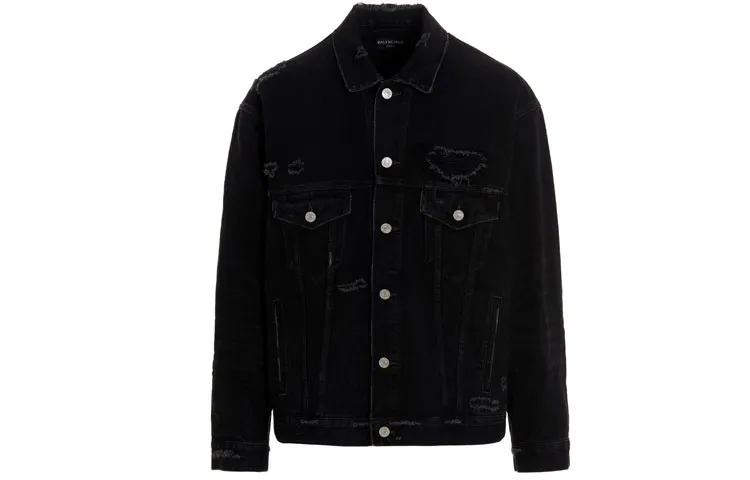 Balenciaga Denim Jacket Men's Black