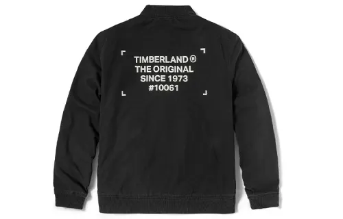 Timberland Puffer Jackets Men's Black Baseball Collar Thickened Puffer Jacket