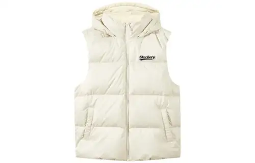 Skechers Down Vests Men's Hooded Non Detachable Moderate Other