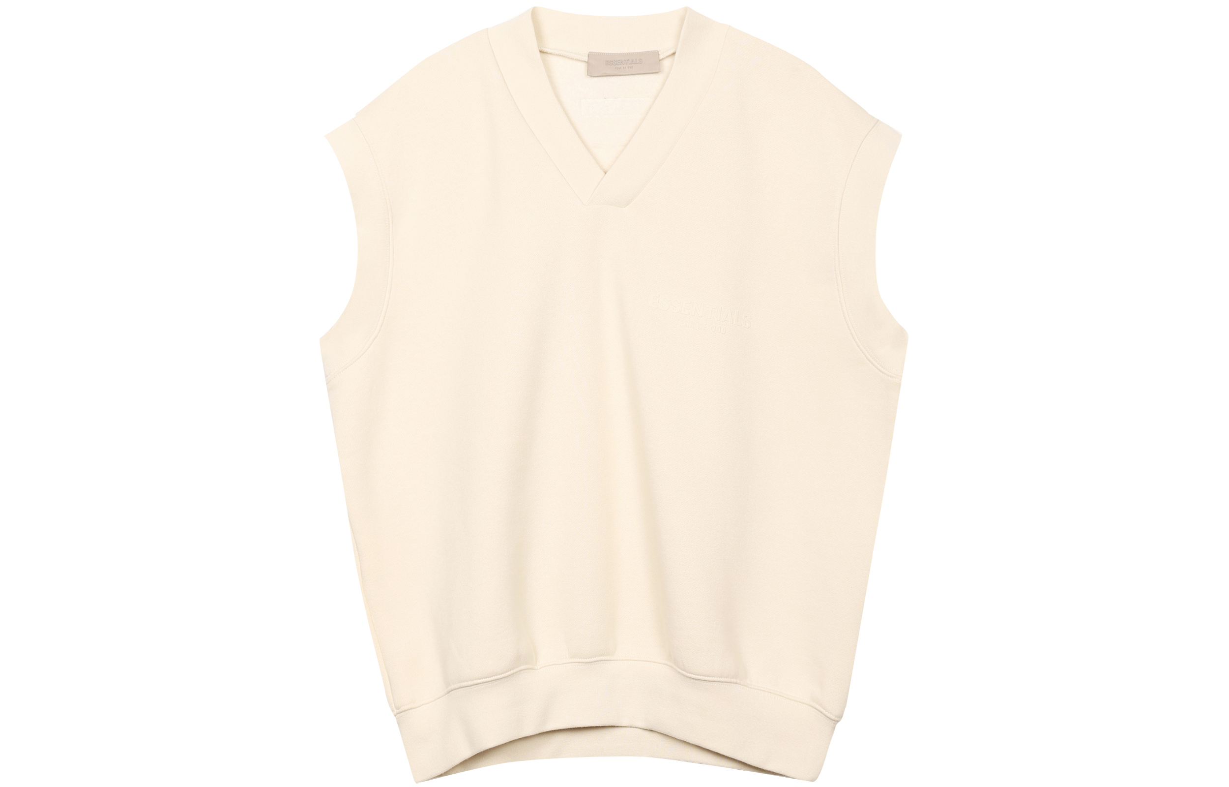 Мужской жилет Fear of God Essentials V-neck Vest (светло-бежевый)