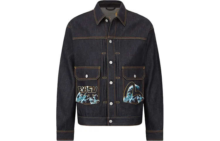 EVISU Denim Jacket Men's Denim Blue