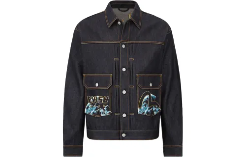 EVISU Denim Jacket Men's Denim Blue