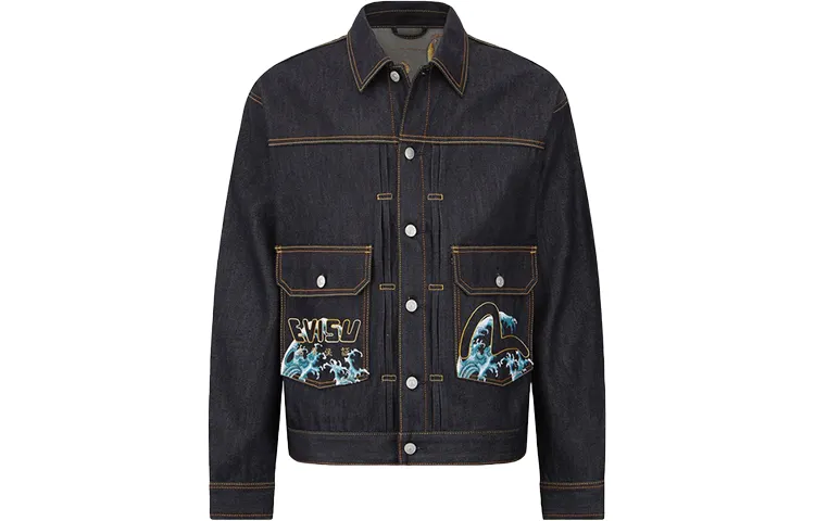 EVISU Denim Jacket Men's Denim Blue