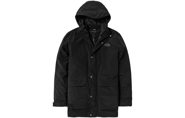 THE NORTH FACE Windbreaker Jackets Men's Black Hooded Moderate