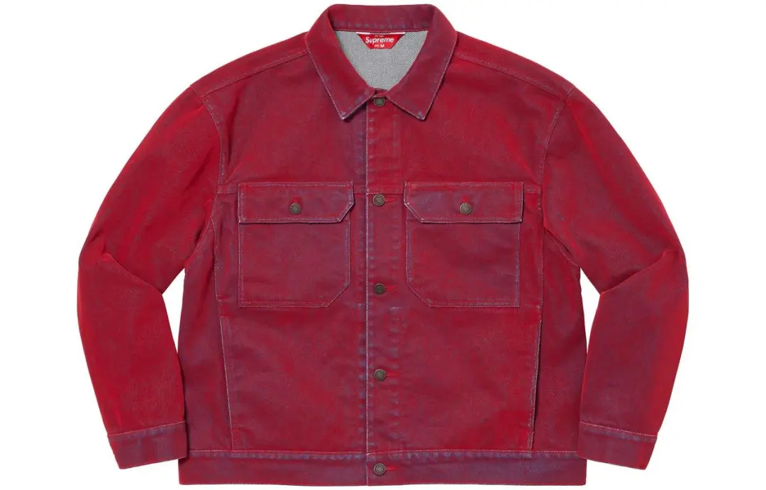 Supreme Flocked Denim Trucker Jacket