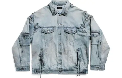 Balenciaga Denim Jacket Unisex Blue