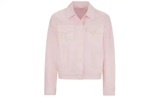 EVISU SS20 Loose Fit Denim Jacket Women's Pink