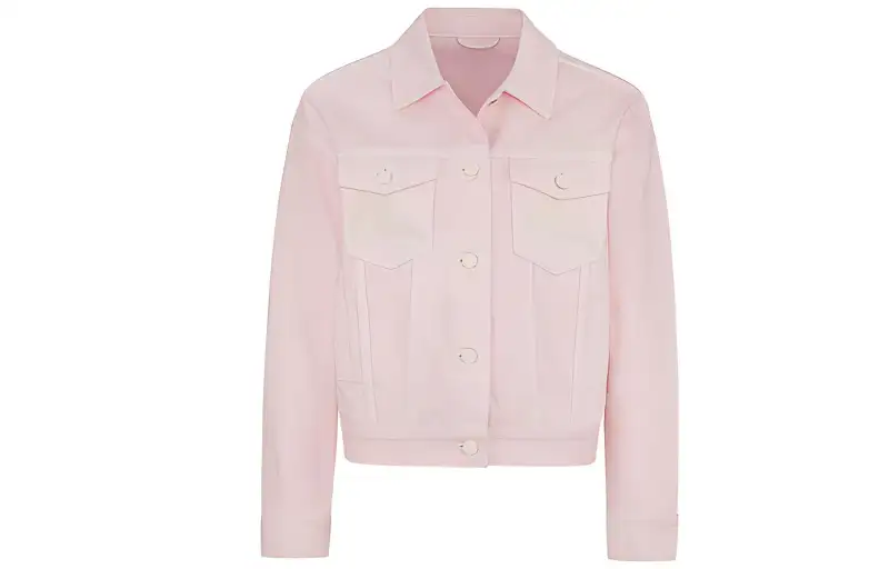 EVISU SS20 Loose Fit Denim Jacket Women's Pink
