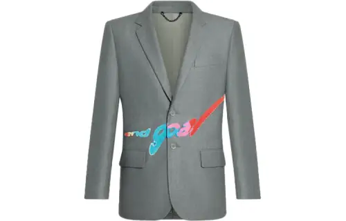 LOUIS VUITTON Business Suit Men's Gray
