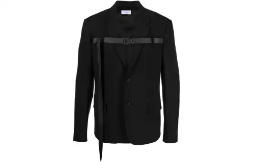 OFF WHITE Buckled Single breasted Blazer