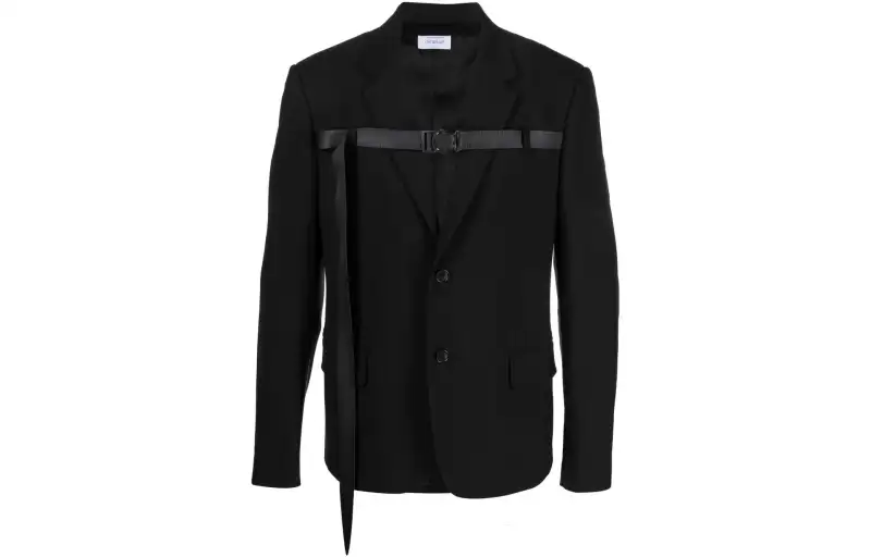 OFF WHITE Buckled Single breasted Blazer