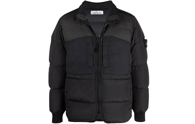 STONE ISLAND Winter Down Jacket Unisex Black
