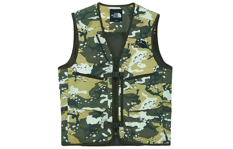 THE NORTH FACE Vests Men's Camouflage Collarless Moderate Other