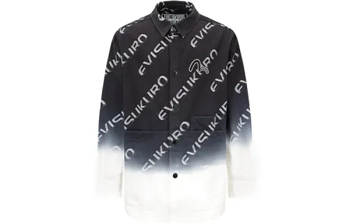 EVISU SS22 Loose Fit Denim Jacket Men's Black
