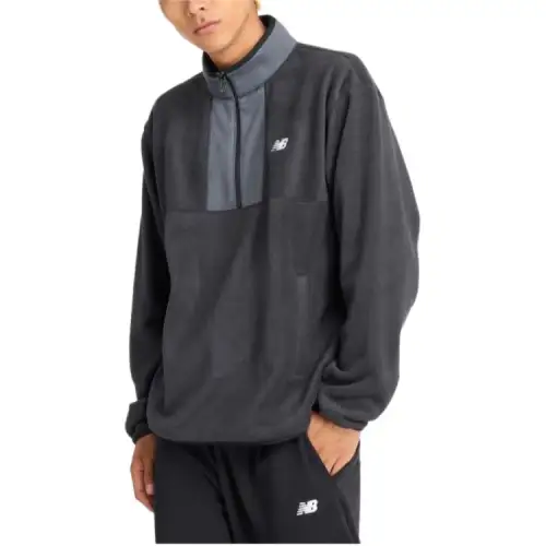 New Balance NB Essentials Sweatshirts Men's Black Stand Collar Moderate
