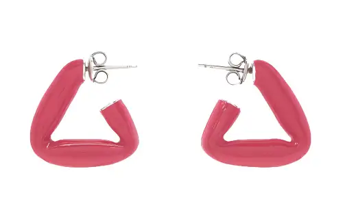 Bottega Veneta Triangle Hoop Earrings