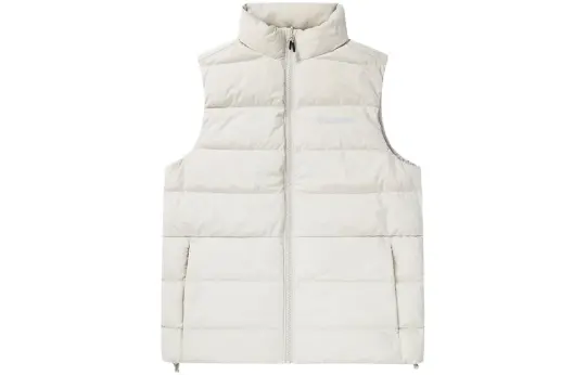 Columbia Vests Men's Ecru Stand Collar Moderate Other