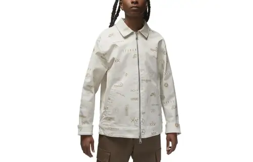 Jordan Flight Heritage Jackets & Coats Men's White