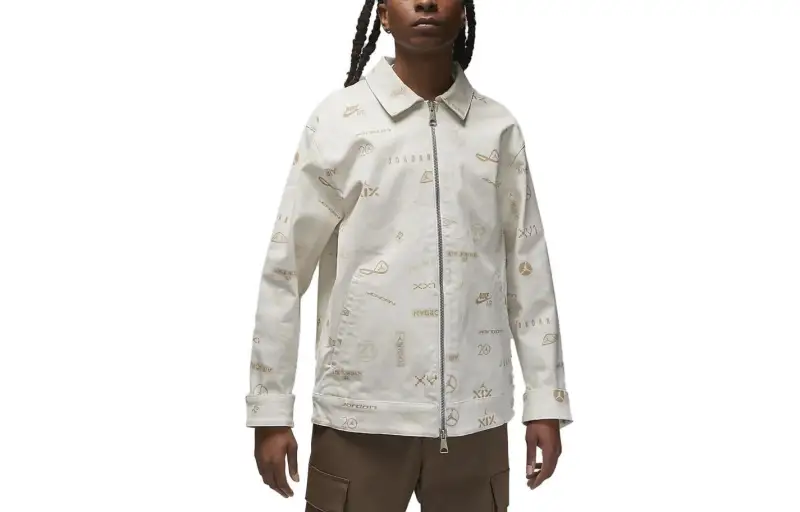 Jordan Flight Heritage Jackets & Coats Men's White