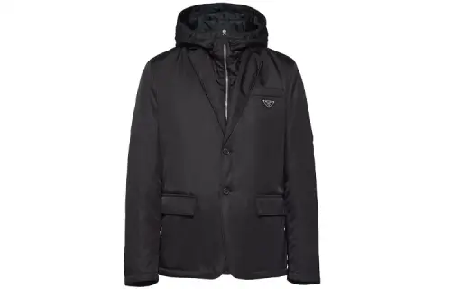 PRADA Business Suits Men's Black With Hood Moderate Other