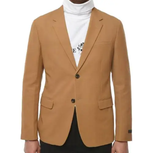 PRADA SS21 Business Suit Coat Men's Light Brown