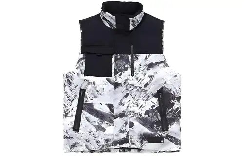 Li Ning Sports Basketball Collection Down Vests Men's White Stand Collar Moderate