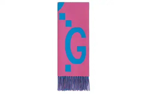 GUCCI Jumbo Gg Jacquard Fringed Scarf