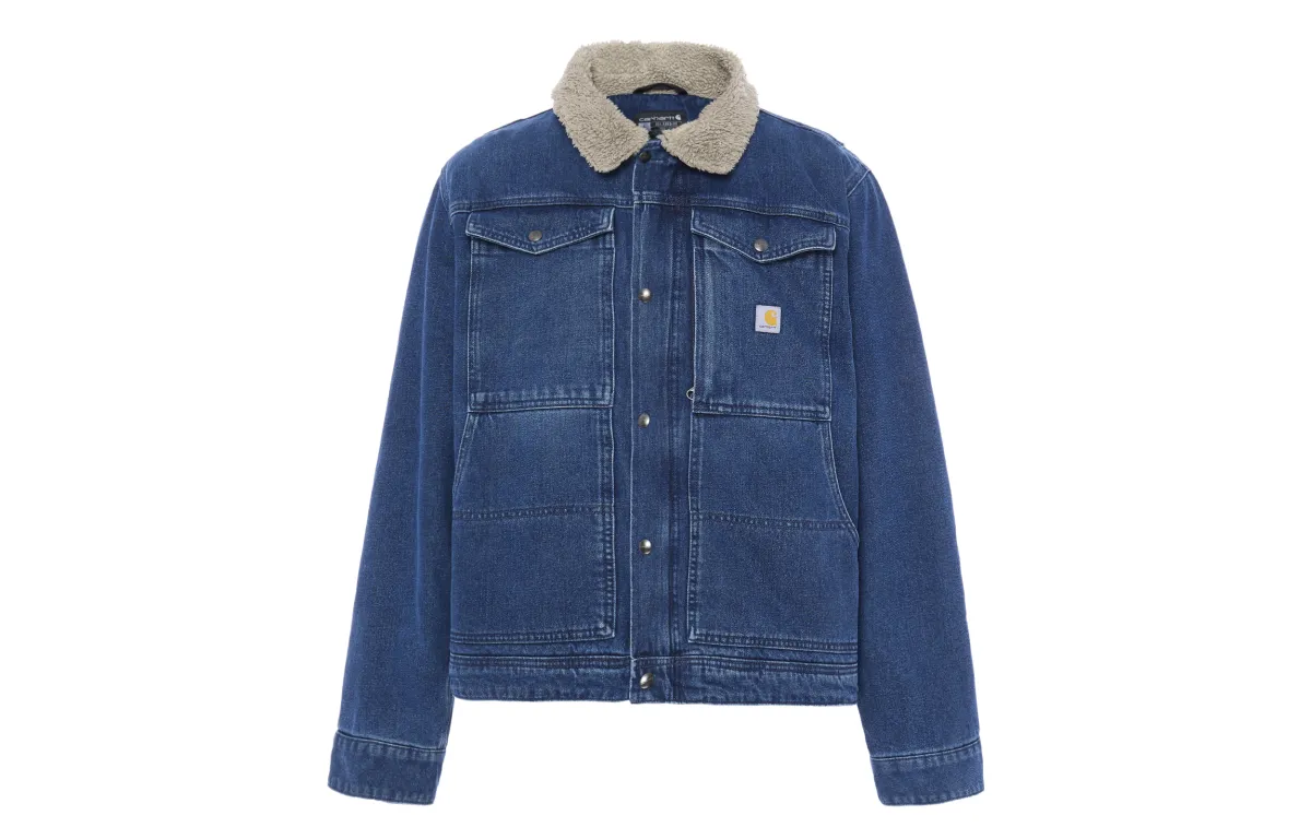 Carhartt Denim Jacket Relaxed Fit Men's Blue