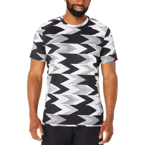 Asics Regular T Shirt Men's Black White