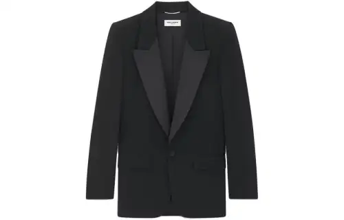 SAINT LAURENT Single-Breasted Tuxedo Jacket