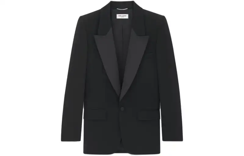 SAINT LAURENT Single-Breasted Tuxedo Jacket