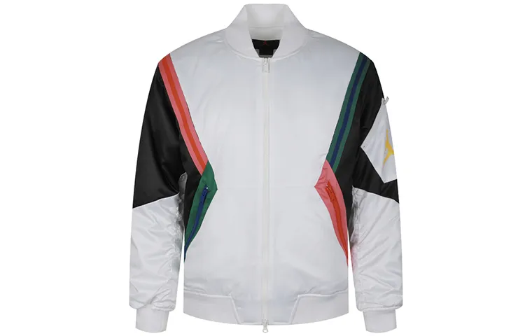 Jordan Puffer Jackets Men's White Baseball Collar Moderate Other