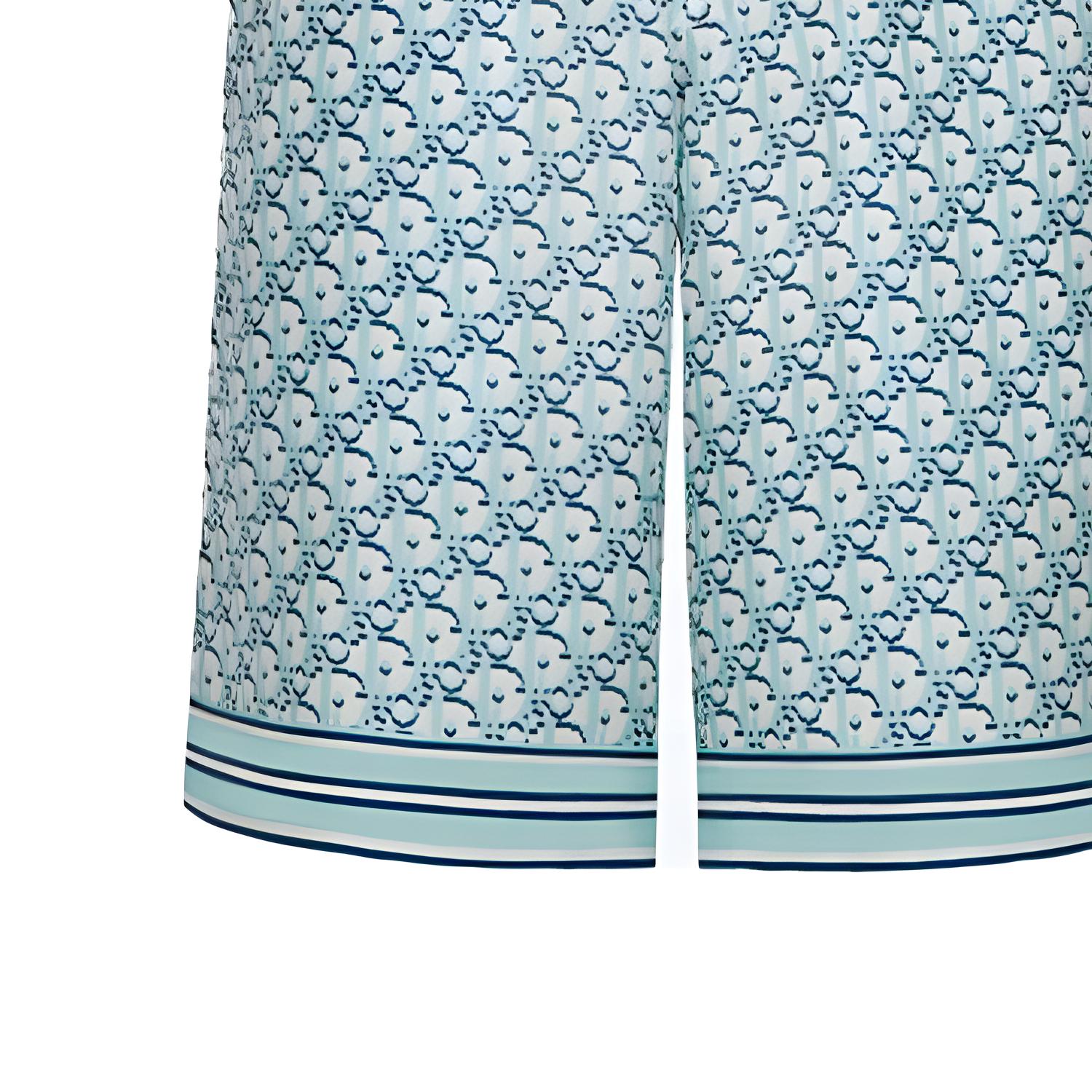 Мужские шорты Dior Monogram Shorts (синие) — фото 6