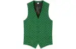 GUCCI Vests Men's Green V Neck Moderate Other